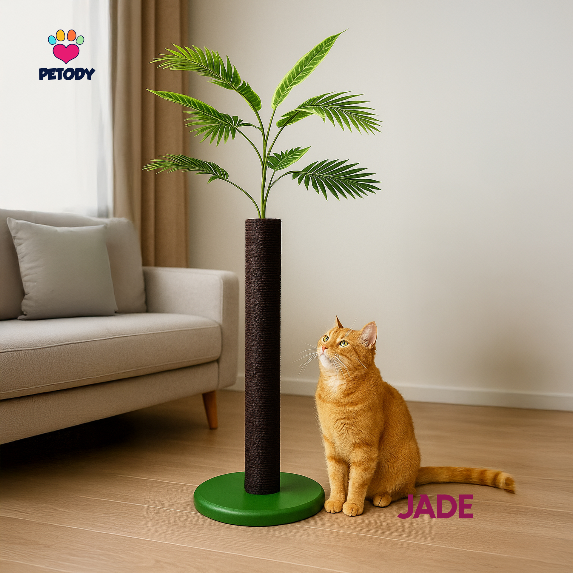 Petody- Jade Natural Wooden Cat Scratching Tree