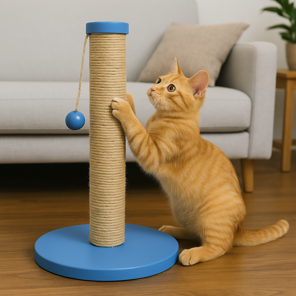 Petody – Ocean – 50 cm Wooden Cat Scratching Post 