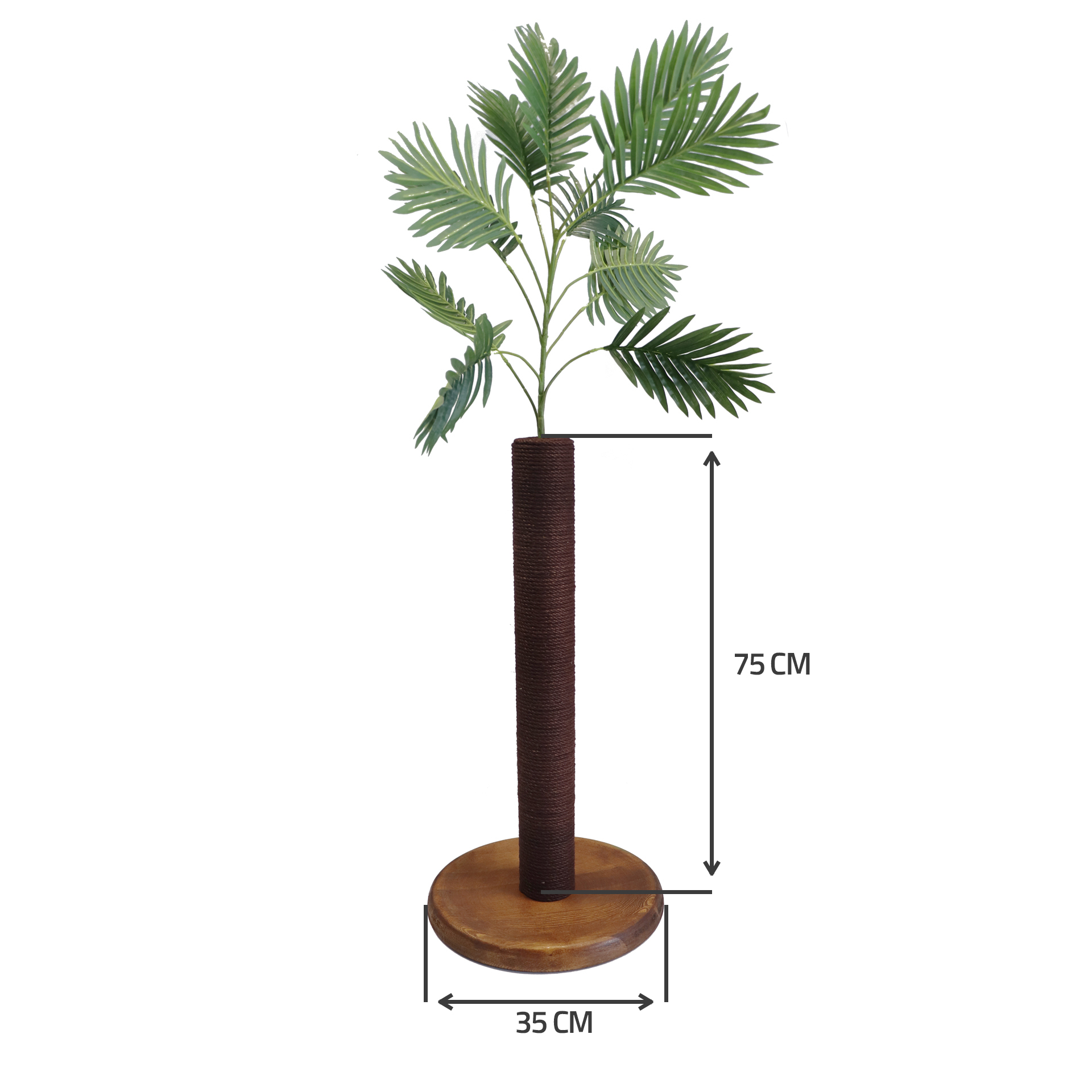  Petody - Mocha Wooden Cat Scratching Post