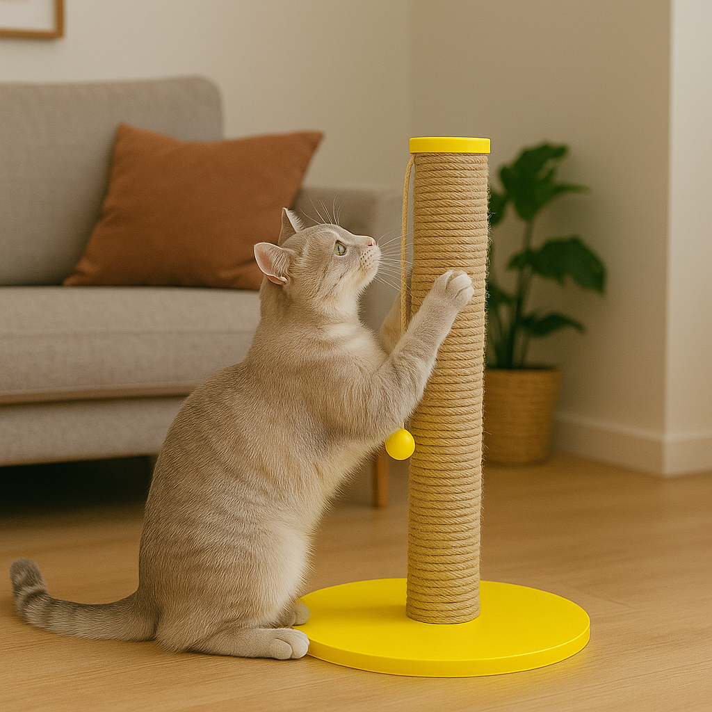 Petody - Sunny Wooden Cat Scratching Post