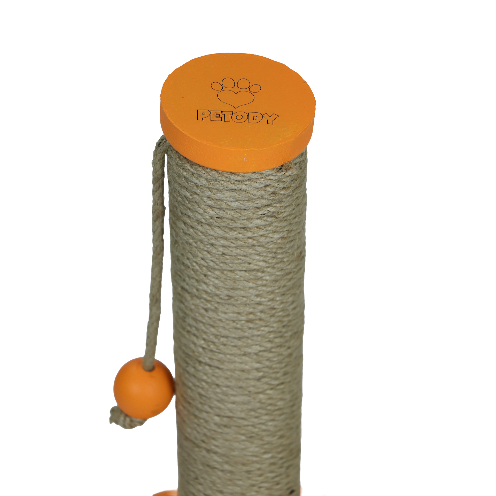 Petody - Tangerine Wooden Cat Scratching Post