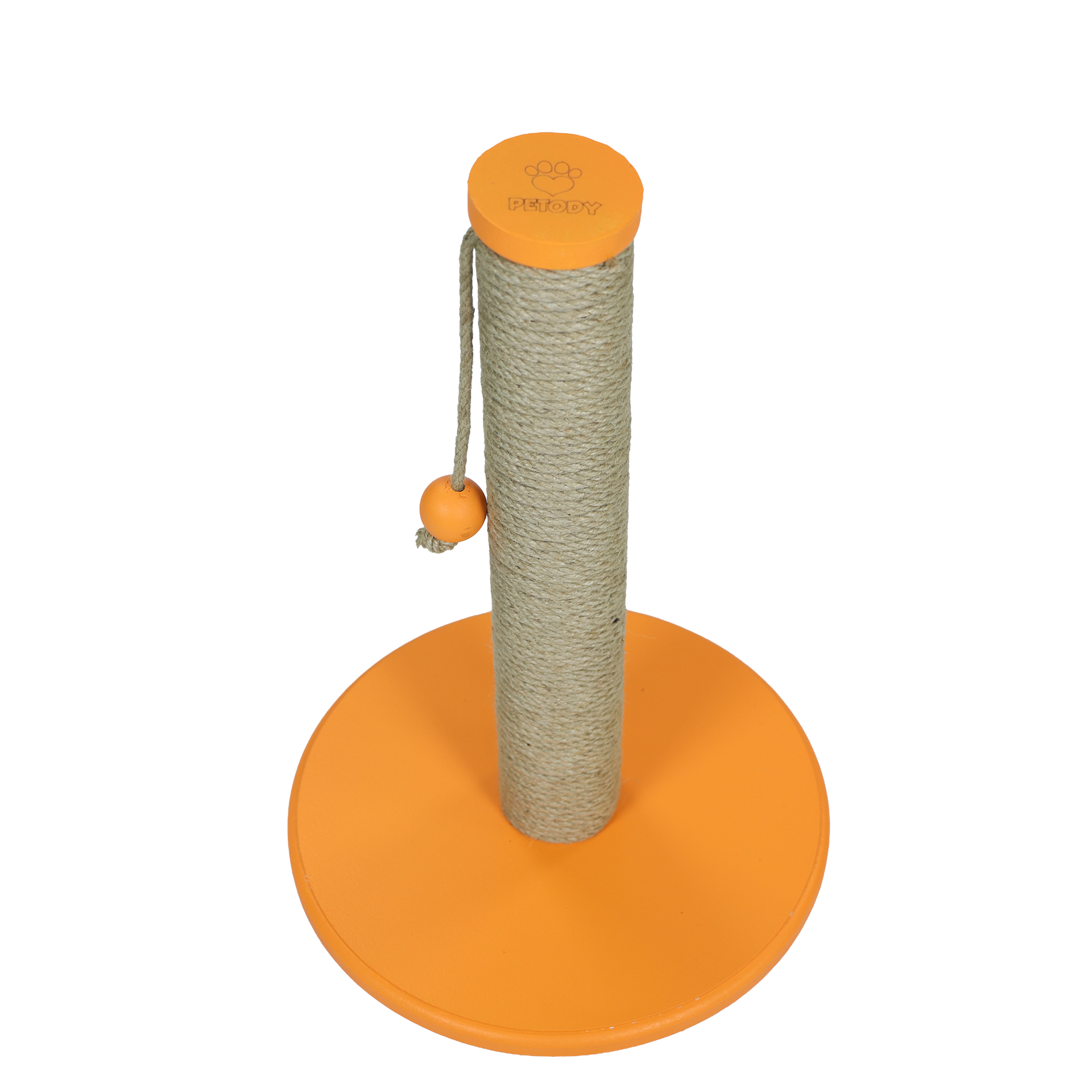 Petody - Tangerine Wooden Cat Scratching Post