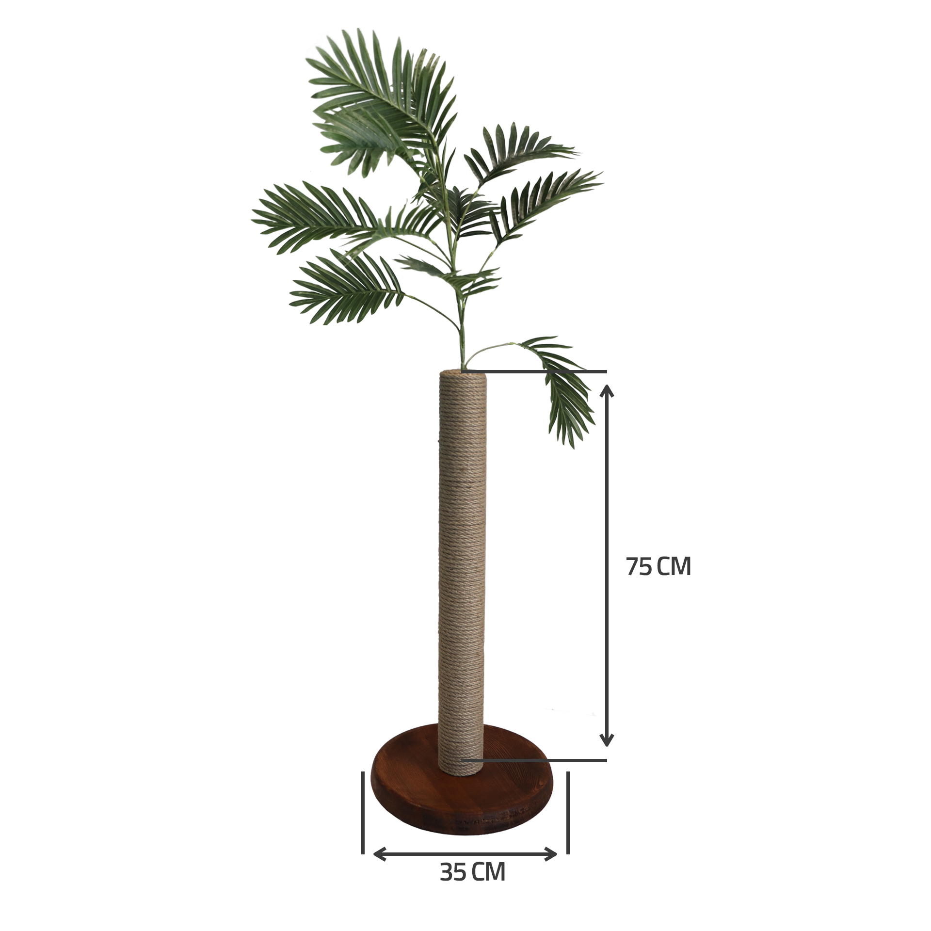  Petody - Olive Wooden Cat Scratching Post